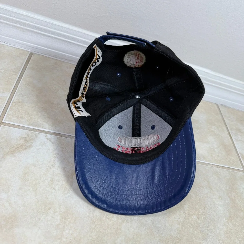 DuPont Refinish Racing Leather Brim Jeff Gordon Jeff Hamilton Hat Black Blue